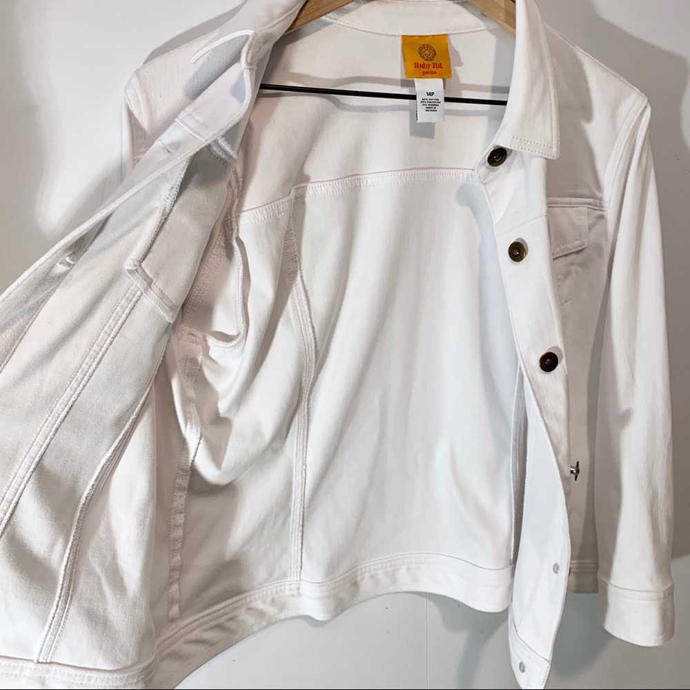 Ruby Rd. White Jean Jacket - image 6